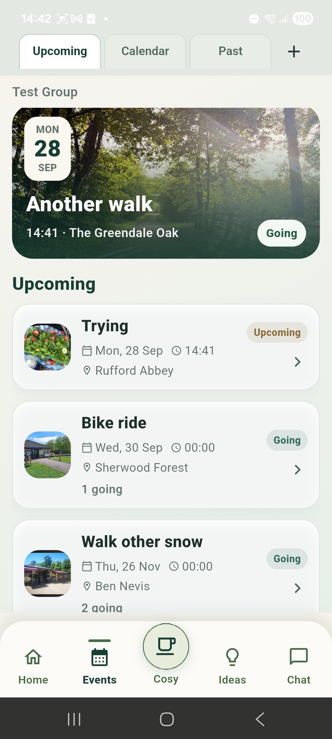 ShallWe Android group conversation screen